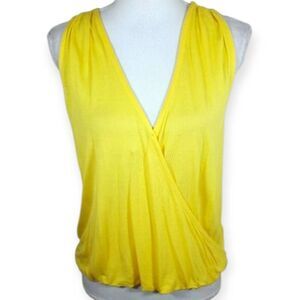 TIMING YELLOW SLEEVELESS TOP SZ.S EUC